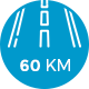 60km niebieskie